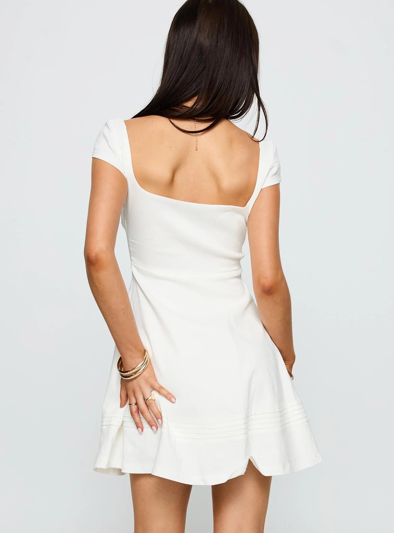Infinite Wonders Mini Dress White
